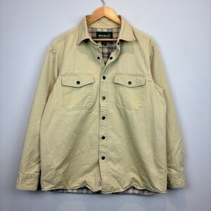 Eddie Bauer Men's Light Tan Shirt Jacket